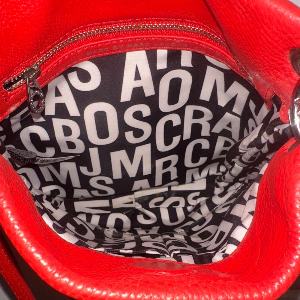 Marc by Marc Jacobs Red Leather Crossbody  Bag - Picture 4 of 11